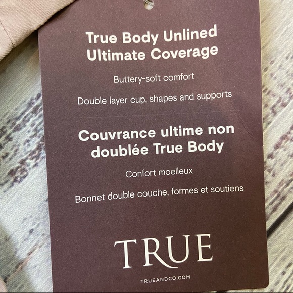 True & Co. True Body Unlined Ultimate Coverage Bra. Size 32B. NWT - Picture 2 of 5